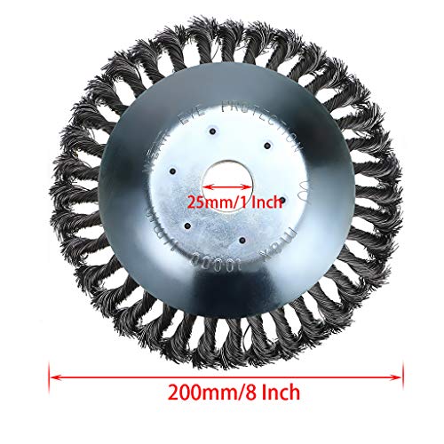image for Skelang 6 Inches Trimmer Head Cutter, Round Steel Wire Brush Cutter He