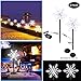 LED Pathway Lights Outdoor Landscape Light - IP65 Waterproof Winter Snowflake Lamp Christmas Fairy Lighting, 3D Snow Decorations Garden Spotlights for Halloween Party Lawn Wedding Festival 2 Pack