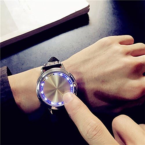 Vodoka Sales! Waterproof LED Watch Men And Women Lovers Watch Smart Electronics Watches (Silver)