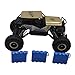 Blomiky 1:18 Scale Alloy Gold Monster RC Cars Off-Road Rock Toy RC Vehicle Crawler RC Truck 4WD Remote Control Buggy Extra 2 Battery C185 Gold