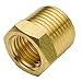 Boeray 2pcs 1/2 Inch NPT Male to 1/4 Inch NPT Female Reducer Brass Pipe Hose Tube Fitting Reducing Hex Head Bushing Adapter Convert