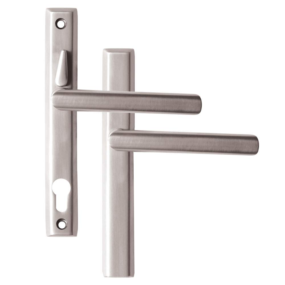 LOXTA Stealth Double Locking Lever Handle (Blank External) - 211mm 92PZ - Polished Silver