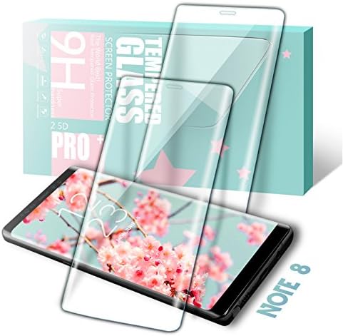 XianDan Galaxy Note 8 Glass Screen Protector, Full Coverage Premium Scratch Resistant Tempered Glass Screen Protector Ultra HD Clear 3D Screen Film for Galaxy Note 8 - 2 Pack