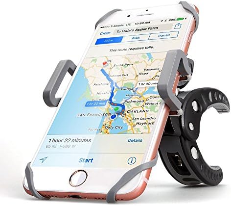 Bike Mount, SportsEveryday Universal Phone Mount Holder for Bicycle Motorcycle Handlebars, Adjustable, Fits iPhone 7 | 7 Plus, iPhone 6s | 6s Plus,Galaxy S7, S6, S5,Nexus, Holds Phones Up To 3.8" Wide