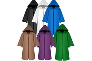 YAQIZENG Unisex Medieval Monk Robe Priest Robe Halloween Cosplay Costume Cloak Knight Fancy Cool Party Props
