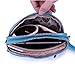 Tiny Chou Dual Layers Zipper Purse Waterproof Nylon Wristlet Bag Clutch Handbag Cell Phone Pouch