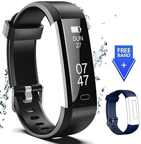 Fitness Tracker, Fitness Watch Include Replacement Band, Activity Tracker Smart Band with Sleep Monitor, Smart Bracelet Pedometer Wristband for Kids, Women and Men