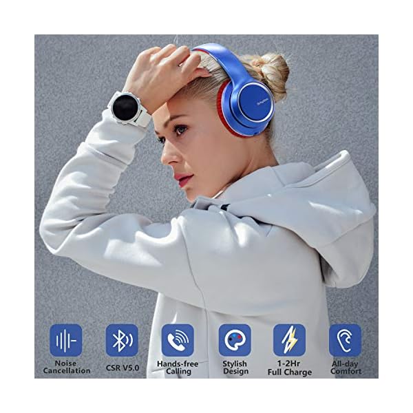 Noise-Cancelling-Headphones-Wireless-Bluetooth-50Srhythm-2020-Version-NC15-Foldable-Over-ear-Headset-with-Microphones-for-Online-ClassHome-OfficeTVPCCell-Phone Srhythm Noise Cancelling Headphones Wireless Bluetooth 5.0, NC15 Foldable Over-ear Headset with Microphones for Online…