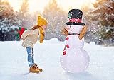 5 Foot Christmas Inflatables Snowman with Hat, Airblown Inflatable Snowman with Branch Hands, Lighted for Home Outdoor Yard Lawn Decoration