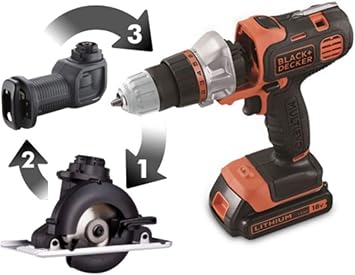 Amazon ブラックアンドデッカー Black Decker Evo1c1 電動マルチ ツールキット 工具 丸ノコ ジグソー ドリルドライバー マルチのこぎり ドリルドライバー