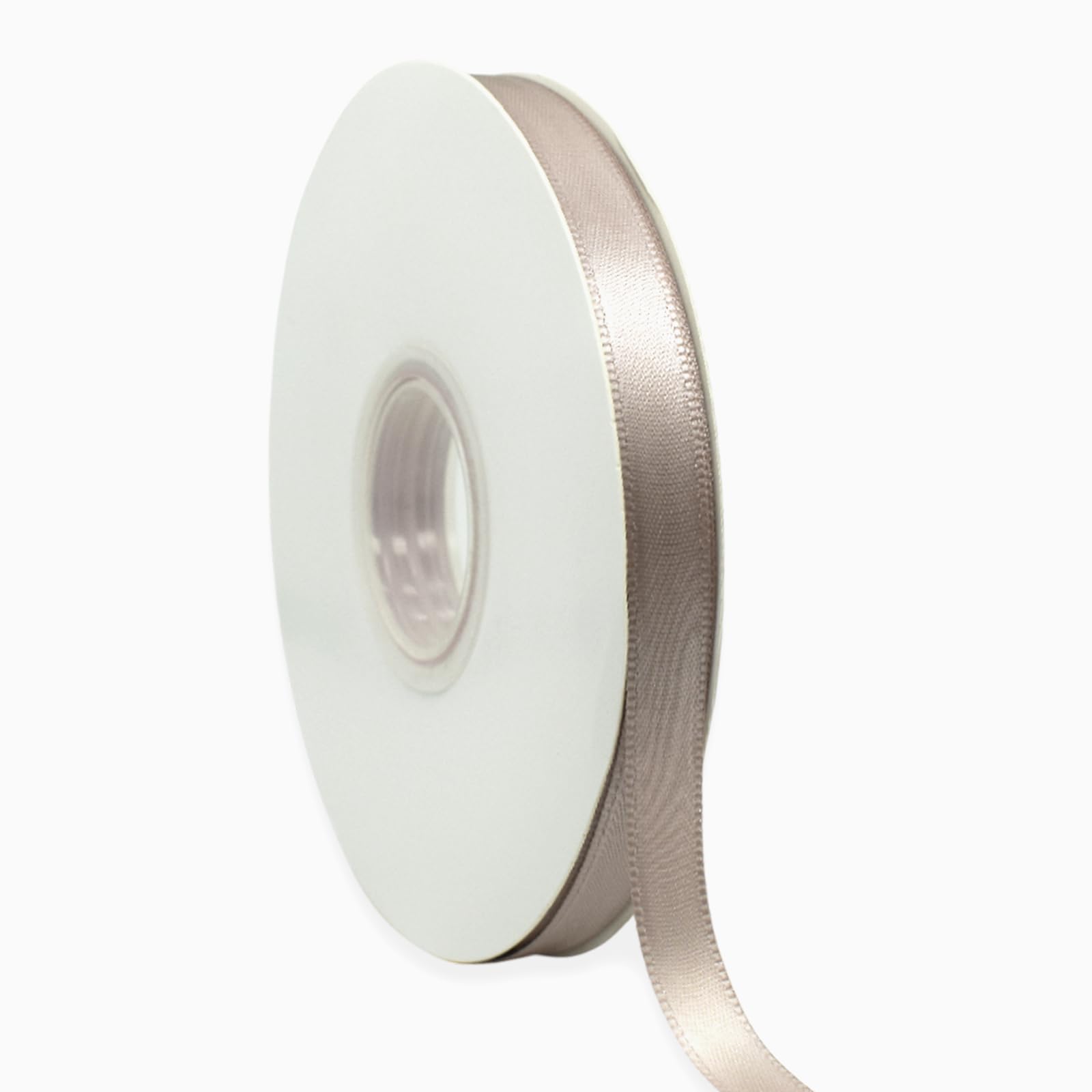 Photo 1 of Champagne Ribbon 3/8 Inch x 50 Yards Satin Ribbon Continuous, Single Face, for Crafts, Gift Wrapping, Floral Bouquet, Weddings, and Decorations, with Spool