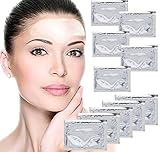 Anti Aging Treatments Set / Kit of 10pcs Forehead Clear / Transparent Collagen Gel Crystal Masks / Patches for Wrinkles, Hydration / Moisturizing, Skin Pores Cleansing and Blackheads Removing