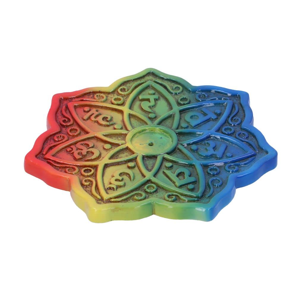 Nemesis Now Rainbow Meditation Incense Burner Multi Colour 26cm (Set of 4)