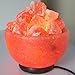 AMSkart Pink Crystal Himalayan Salt Fire Bowl Lamp with Dimmer Switch and Wooden Base, 7 x 6.5 x 6.5 - Inch, 8 - 10 lbs