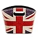 Union Jack Design Leatherette Storage Basket / Desktop Accessories Holder / Office Supplies Caddy