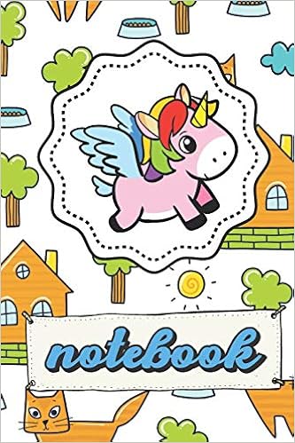 Buy Notebook Unicorn Note Book With Cat Tree House Sun Pattern
