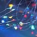 Lalapao 2 Pack Solar Powered LED String Lights 200 LED Christmas Lights Copper Wire Starry Fairy String Lights Waterproof Decor Lighting for Xmas Tree Outdoor Indoor Bedroom Garden Party (Multi Color)