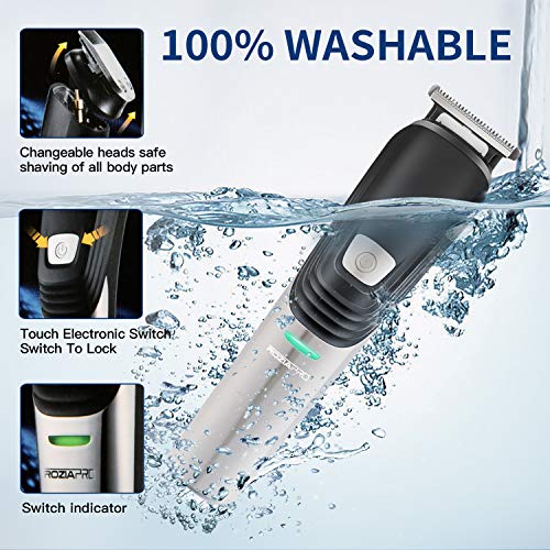 Beard Trimmer for Men Hair Clippers 6 in 1 Hair Trimmer Pro Haircut Kit Cordless USB Rechargeable Waterproof Fast Charge