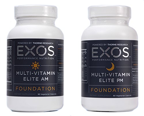EXOS Performance Nutrition - Multi-Vitamin Elite - Supplement to Support Daytime Energy and Nighttime Recovery - NSF Certified for Sport® - 180 Capsules EXOS Performance Nutrition - Multi-Vitamin Elite - Supplement to Support Daytime Energy and Nighttime Recovery - NSF Certified for Sport® - 180 Capsules