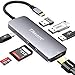 Aluminum Premium USB C Hub, TIWANC 7-in-1 USB C Adapter with 4K HDMI Port, 3 USB 3.0 Ports, MicroSD/SD Card Reader, USB-C Charging Port for MacBook, iMac, Surface, Chromebook, Galaxy, XPS and More