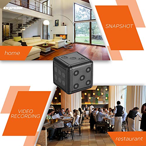 Mini Wireless Action Dice Camera - Full HD Cameras with Motion Detection & Night Vision, Monitoring and Cam Recorder for Home & Office, Nanny Cam, Camaras para Casas