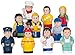 Menchies Little Kids Figures Playset - Little Kids Community Play Figures - Little Figures for Preschool or Toddlers - Includes Fireman and Policeman Figures -Great Gift for Toddlers
