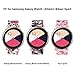 KOREDA Compatible with Samsung Galaxy Watch 4 40mm 44mm/Classic 42mm 46mm/Active 2 40mm 44mm/Galaxy Watch 3 41mm Bands Sets, 20mm Floral Print Sport Strap Replacement for Galaxy Watch 42mm
