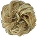 FESHFEN Scrunchy Scrunchie Hair Bun Updo Hair Pieces Ponytail Extensions Hair Extensions Wavy Curly Messy Hair Extensions Donut Hair Chignons Wig - A31 Strawberry Blonde & Bleach Blonde