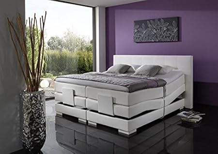 Amazon De Breckle Boxspringbett 180 X 200 Cm Oxford Box Elektro Inspiration Hollanda Tfk Topper Gel