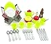 LP Toys 40 Piece Pretend and Play Tea Set - Teapot, Teacups, Plates, Saucers, and Accessories for Kids - Made from Kid-Friendly Plastic, Easy to Clean