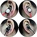 Merkaba First Bluetooth Headphone Earbuds with case, Noise Cancelling Volume Control Microphone 4.2 CSR chip Deep Bass Sound, in-Ear Sports Waterproof no Tangle Magnetic Head, Wireless
