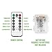 LE Battery Operated Globe String Light with 10 G45 LED Bulb, Portable Café Bistro Light with Remote, 10ft, 8 Mode, Warm White, Indoor Outdoor Bulb String Light for Patio, Pergola, Backyard and More