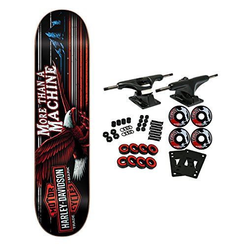 Darkstar Skateboard Complete Harley Davidson Highway Red/Whi