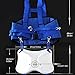 PELLOR Offshore Stand Up Fishing Fighting Belt Shoulder Back Harness Complete Package (Blue)