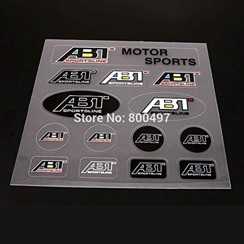 Zizu store - New Style Car Styling Window Rearview Mirror Door Handle Car Body Stickers Decoration Decal Set for ABT Sportsline Motor Sports