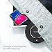 Fast Wireless Charger Qi Wireless Charging Pad Charge Stand for iPhone 8, 8 Plus, iPhone X, Samsung Galaxy S8, S8 Plus, S7, S7 Edge, S6 Edge Plus, Note 8, Note 5i (Black)