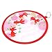 Arbor Home Japanese Style Foldable Beautiful Pattern Handheld Folding Fans Bamboo Hollow Carved Great Wedding Decoration, Birthdays, Home Gifts Random Color&pattern Pack of 1 Unit (Round)