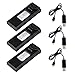 Creation 3Pcs Foldable RC Quadcopter, 3.7V 900mAh 30C Lipo Battery Kits for VISUO XS809W XS809HW X809 XS809C FPV Drone