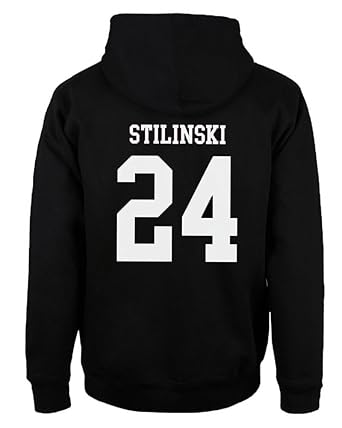 ShallGood Herren Casual Mode Kapuzenpullover Lacrosse Hoodie Wolf 24 Teen Stilinski Sweatshirt Kordelzug Pullover Tops