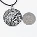 Celtic Knotwork Raven Odin's Ravens Viking Runes Talisman Necklace F4013 (4126 Celtic Raven)