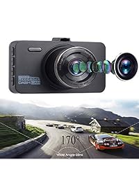Dyzeryk 1080P Cámara DVR para salpicadero de coche con pantalla de 3,0", gran angular de 170 grados, grabadora de vídeo en el salpicadero, cámara de coche con sensor G, WDR, monitor de estacionamiento, grabación en bucle