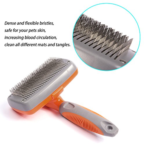 Hot Sale Suppets Self Cleaning Slicker Brush For Long Hair Short