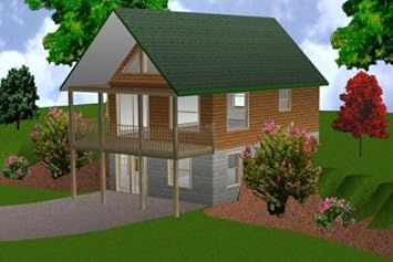 20x30 Cabin W Loft Plans Package Blueprints Material List