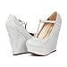 DREAM PAIRS HEIGHT Womens Mary-Jane T-Strap Wedge Platform Pumps Shoes