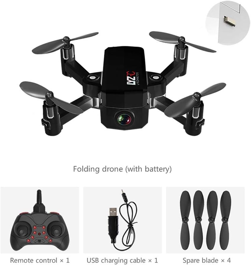 Inconceivabm RC Drone UAV Quadcopter Remote Control Airplane Mode Foldable arm Mini Folding Drone WiFi Toy for Children Adults
