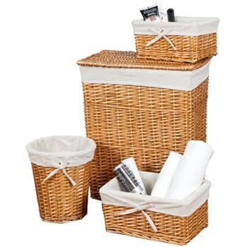 wickerworks bath piece creative storage hamper honey