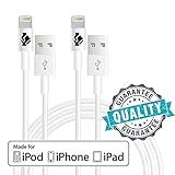 (2 Pack)[Apple MFi Certified] Cable Charging Connector by Trusted Cables- Fast Syncing Speeds,(Compatible with iOS 10)(2x 1m/3.2ft Cord)Trusted Guarantee