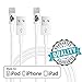 (2 Pack)[Apple MFi Certified] Cable Charging Connector by Trusted Cables- Fast Syncing Speeds,(Compatible with iOS 10)(2x 1m/3.2ft Cord)Trusted Guarantee