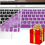 Casiii Acer Chromebook Keyboard Cover for Acer Chromebook Cb3-111 Cb3 111 C670 C8ub C720 C720P C740 (Us Layout)-chromebook Accessories Cover Skin - Plum Purple