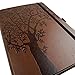 RICCO BELLO Lined Journal Notebook with Pen Holder, Faux Leather Hardcover, College Ruled, for Work, Notes | 96 Sheets /192 Lined Pages, 5.7 x 8.4-Inches (Art Tree)